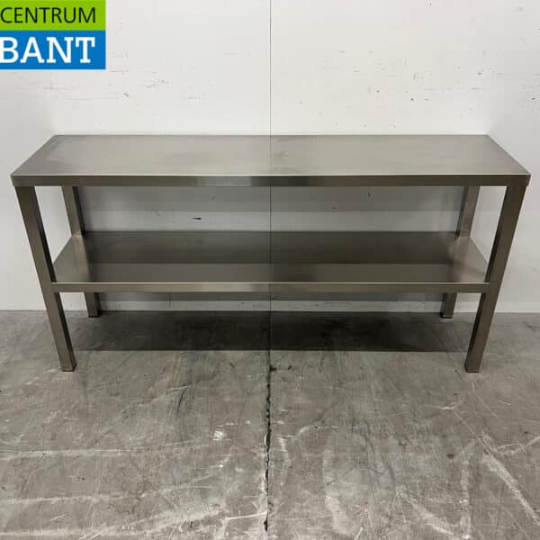 Stainless steel Double Etagere Bridge 140 x 35 x 70 cm Catering
