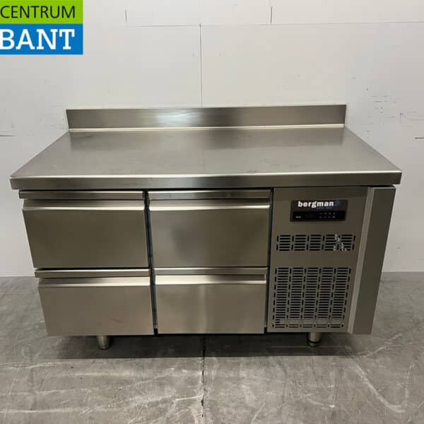 Stainless steel Coreco Premium freezer workbench 4 drawers 1/1 gastronorm 134,5 cm Catering