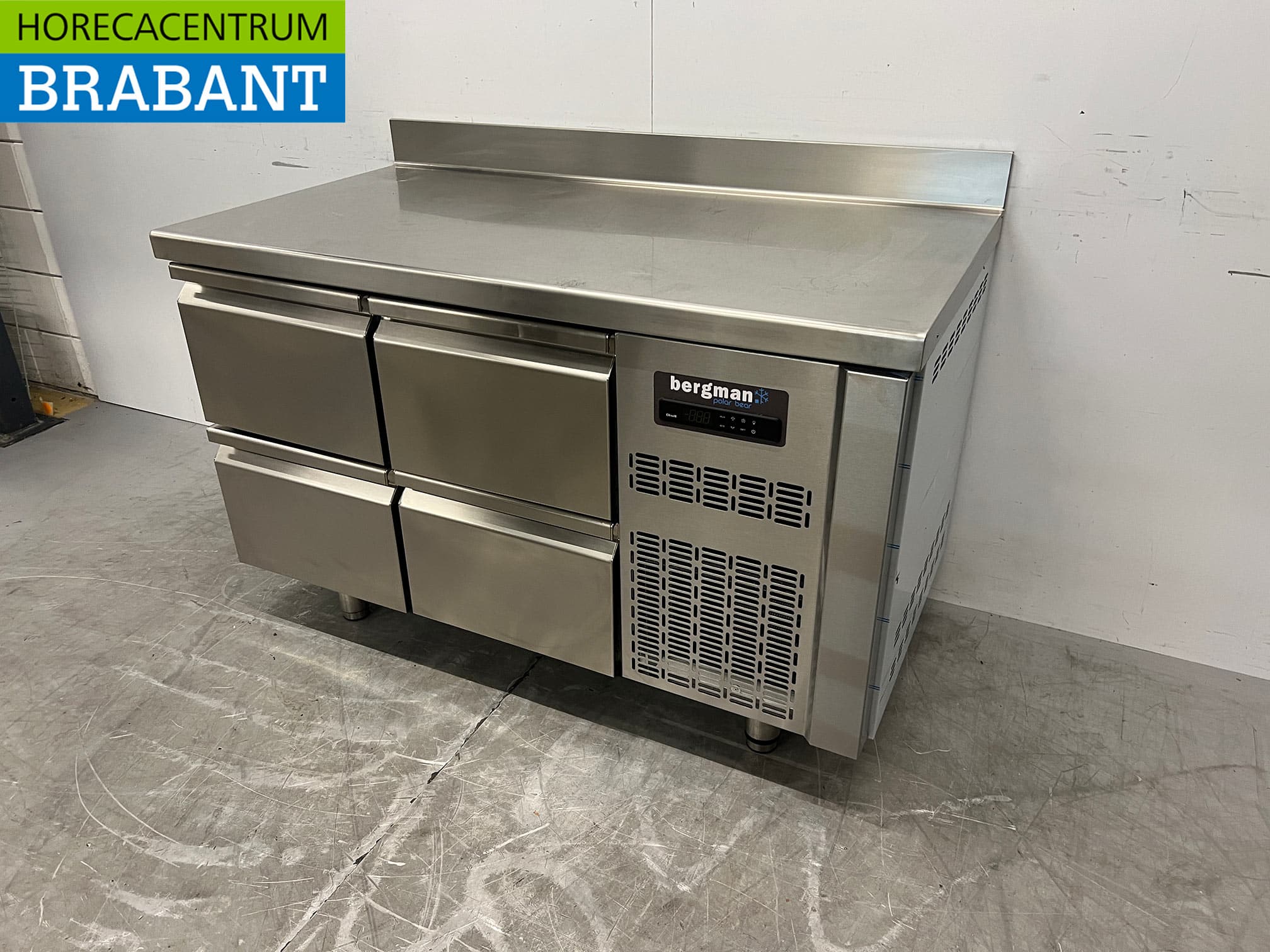 Stainless steel Coreco Premium freezer workbench 4 drawers 1/1 gastronorm 134,5 cm Catering - Image 2