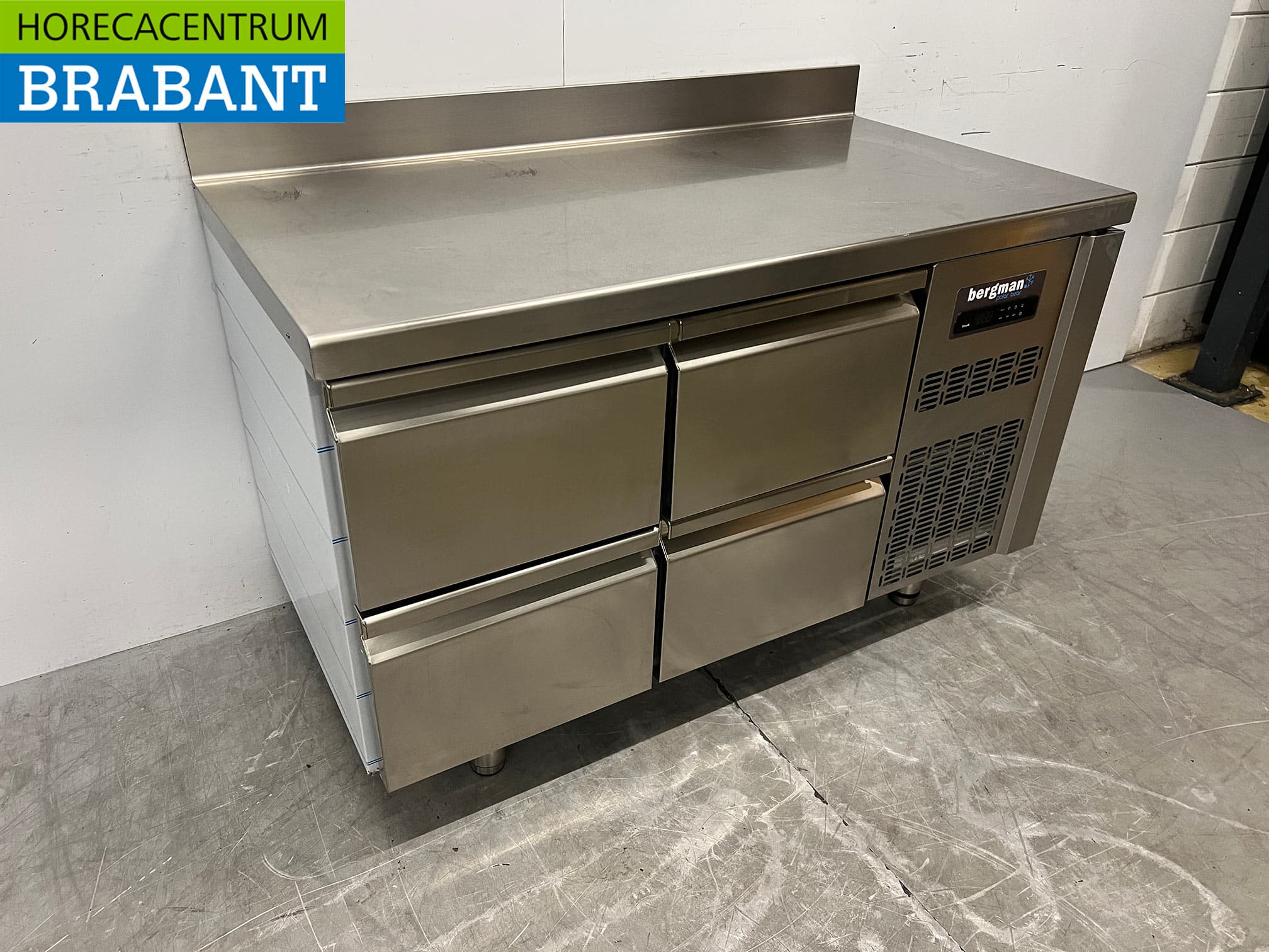 Stainless steel Coreco Premium freezer workbench 4 drawers 1/1 gastronorm 134,5 cm Catering - Image 3