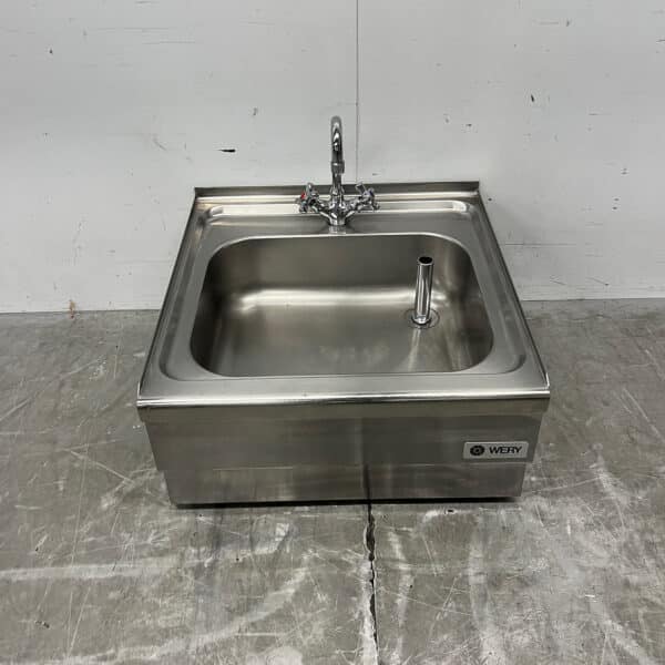 Stainless Steel Wery Sink with Faucet, 60 x 60 x 30.5 cm, Commercial Use
