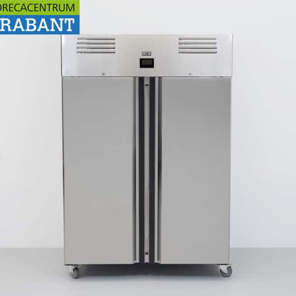 HCB Stainless Steel Double-Door Freezer, 1195 liters, Energy-Efficient! Food Service