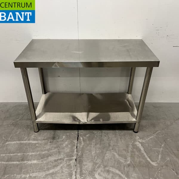 Stainless Steel Work Table with Base, 120 x 60 x 86 cm, Food Service