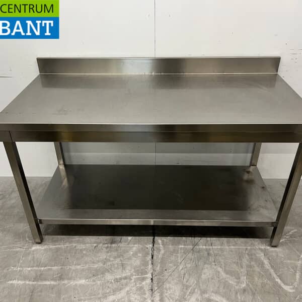Stainless Steel Work Table with Base 150 x 70 x 84.5 cm, Food Service