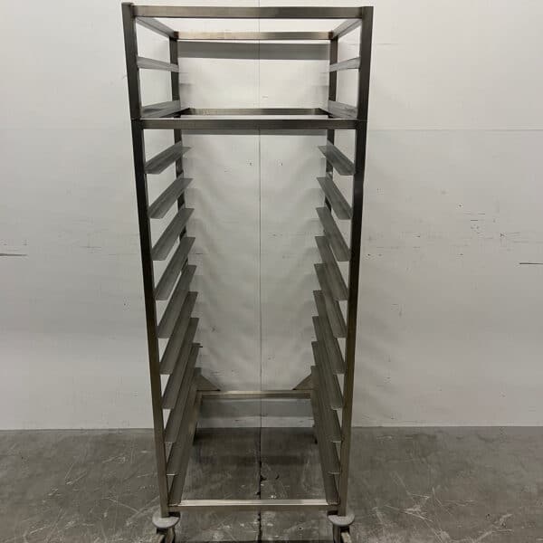 Stainless Steel Mobile Shelving Cart, 12 x 2/1 GN, Food Service