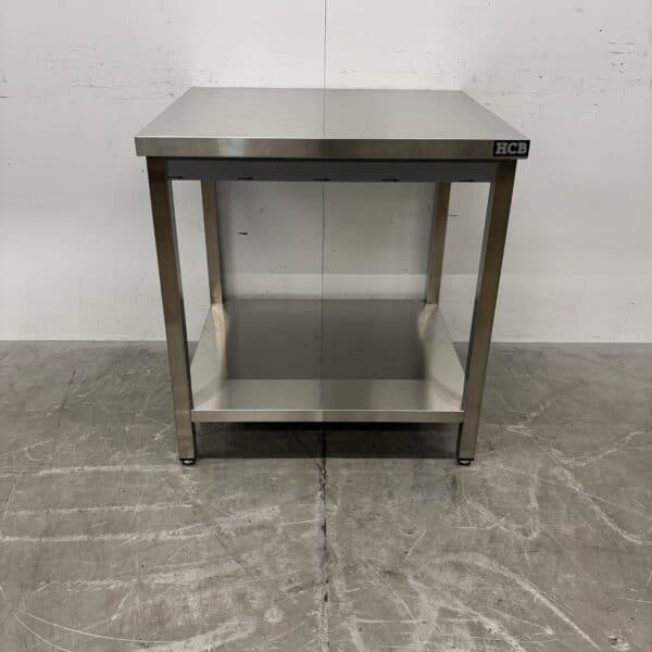 Stainless Steel Work Table with Base, 80 x 70 x 85 cm, Food Service