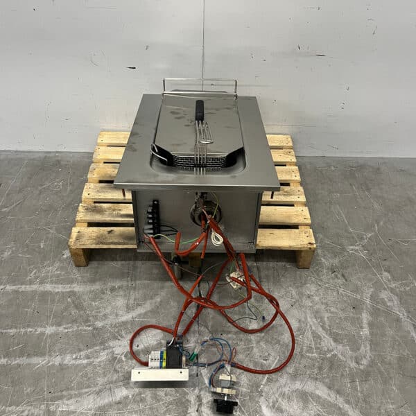 Stainless Steel Mareno Drop-In Fryer, 12 Liters, 400V, Commercial Use