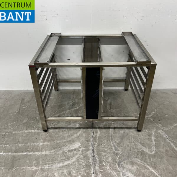 Stainless Steel Novameta Base Unit with Shelving, 12 x 1/1 GN, 90 x 70 x 67.5 cm, Food Service