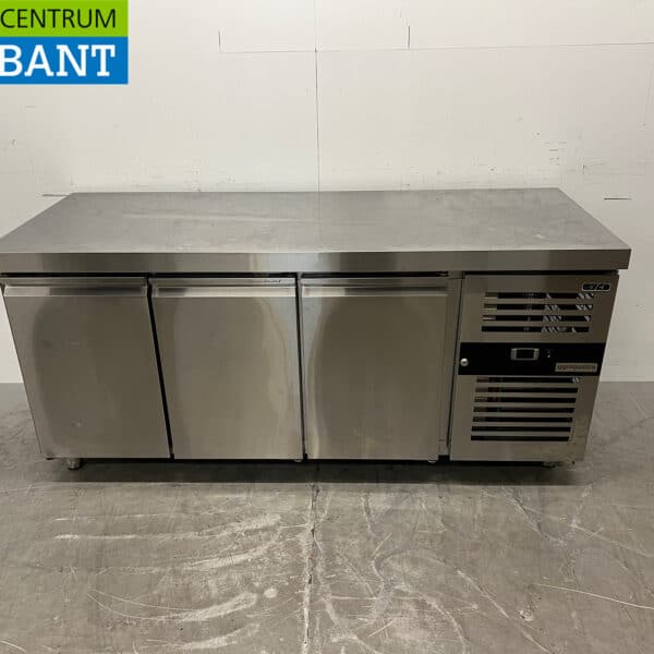 Stainless steel Refrigerated Workbench 3 Doors 179.5 cm 230V Catering