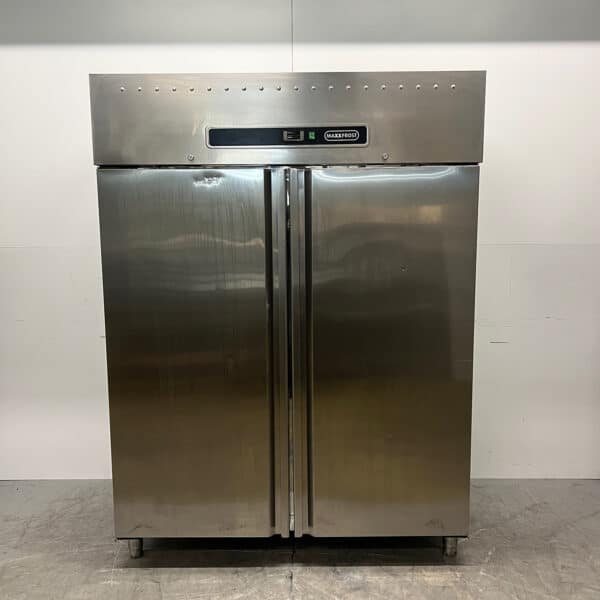 Stainless steel Maxxfrost Double Door Freezer 1300 liters 230V Horeca