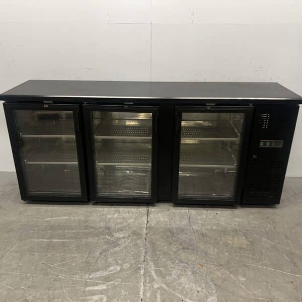 Maxxfrost Bar Refrigerator 3 Glass Folding Doors 200 cm 230V Catering