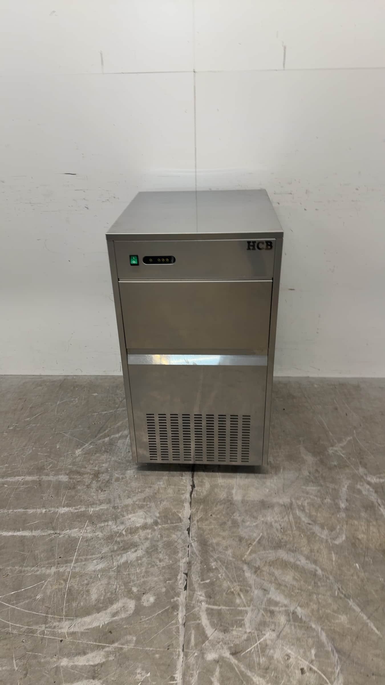 RVS HCB Ijsblokjesmachine 80 kg per dag 25kg bunker 230V Horeca