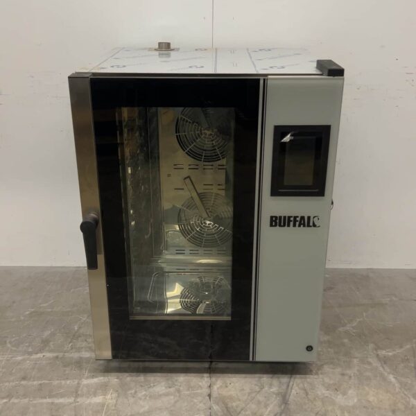 Stainless Steel Buffalo HX568-E Combi Steamer 18.5 kW 400 V 79 x 77 x 106.5 cm Food Service