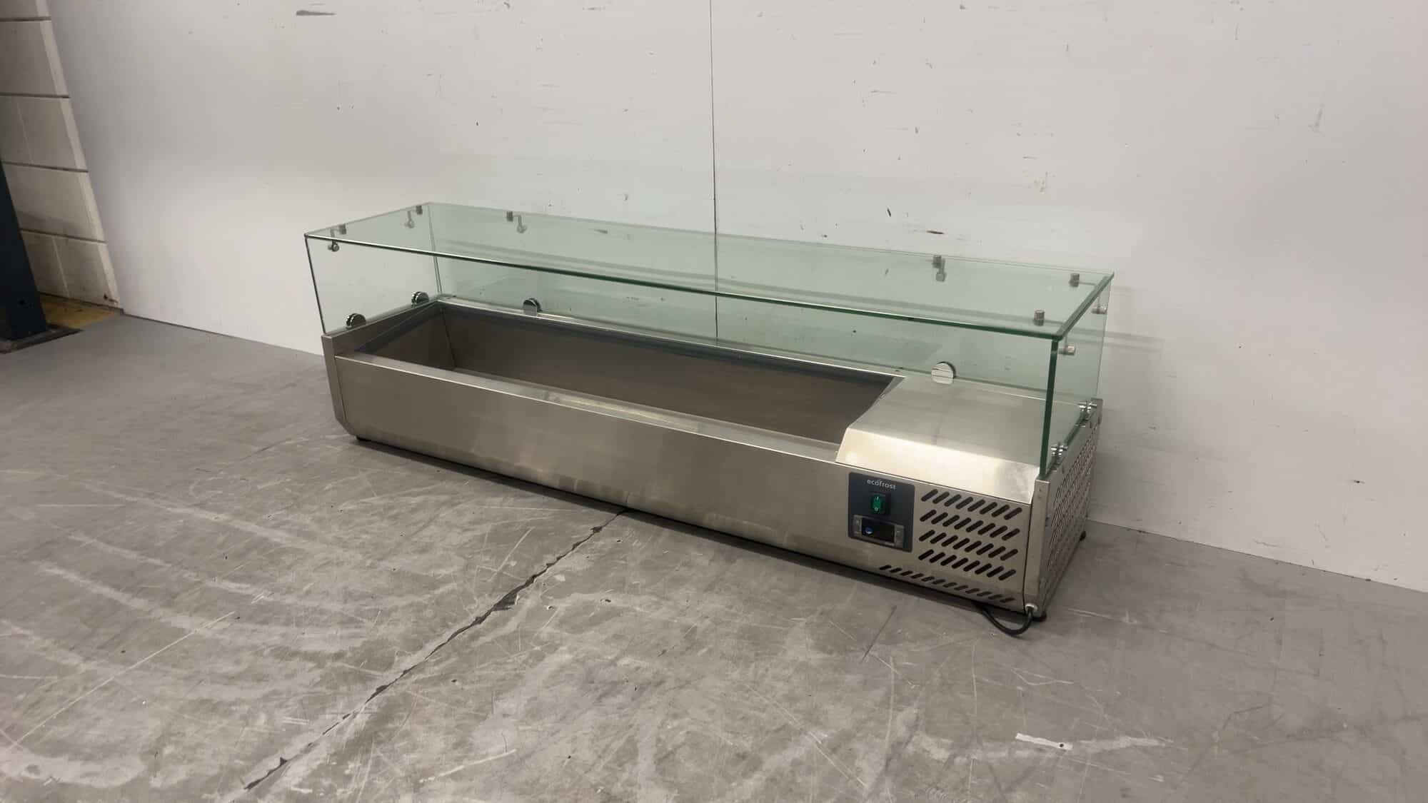 Stainless Steel Ecofrost 4750.120 Salad Bowl 6 x 1/4 GN 0.11 kW 230 V 140 x 33.5 x 44 cm Food Service