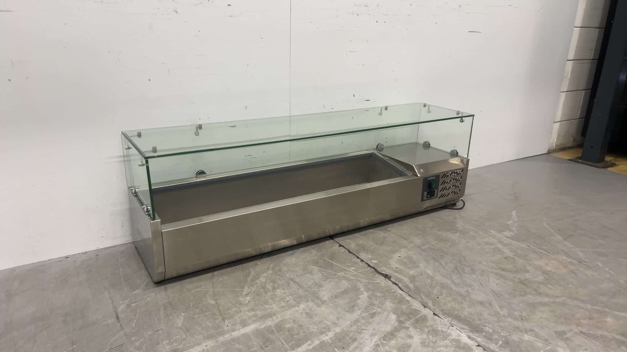 Stainless Steel Ecofrost 4750.120 Salad Bowl 6 x 1/4 GN 0.11 kW 230 V 140 x 33.5 x 44 cm Food Service