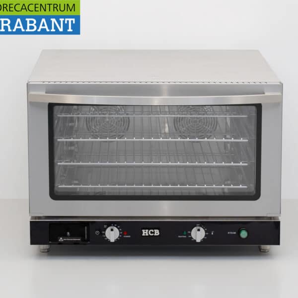 HCB Stainless Steel Hot-Air Oven, Convection Oven with Humidification Function, 4 x 60/40 cm, 230V, Foodservice