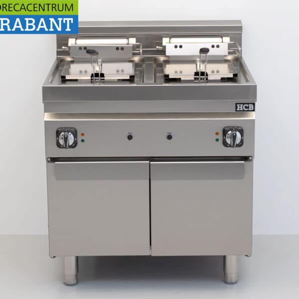 HCB Stainless Steel Electric Double Fryer, 2 x 10 liters, 400V, Food Service