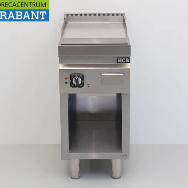 HCB Stainless Steel Griddle, Smooth, 40 cm, 4.5 kW, 400 V, Food Service