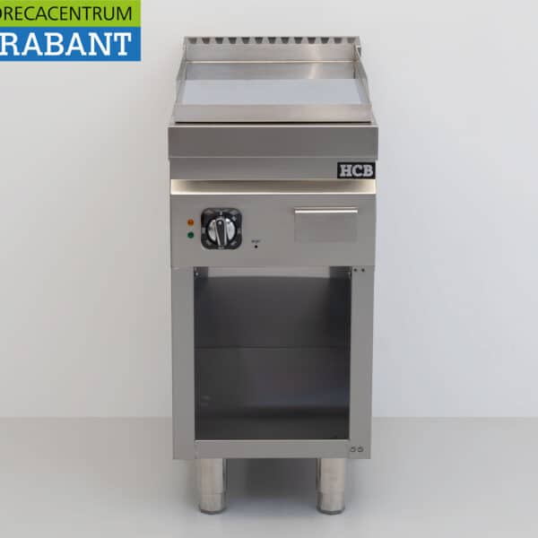 HCB Stainless Steel Griddle, Chrome, 40 cm, 4.5 kW, 400 V, Food Service