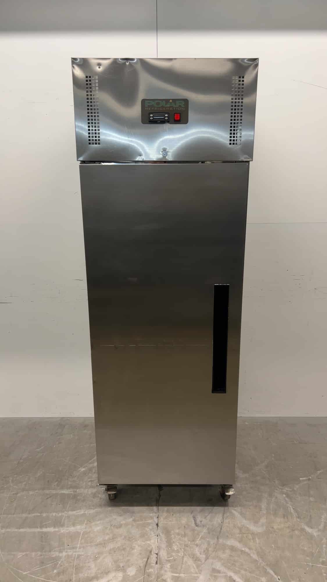 Stainless Steel Polar G593 Refrigerator, 376 liters, 230V, 68 x 81 x 200 cm, Food Service