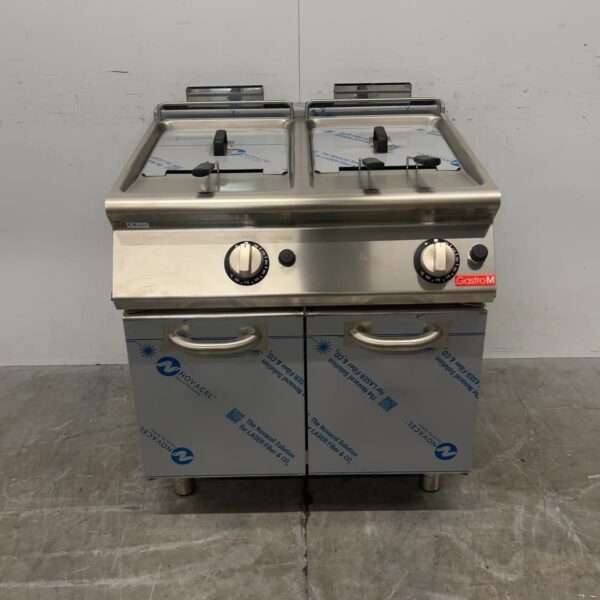 RVS Gastro M GM70/80 FRGS Dubbele friteuse 24 kW GAS Horeca