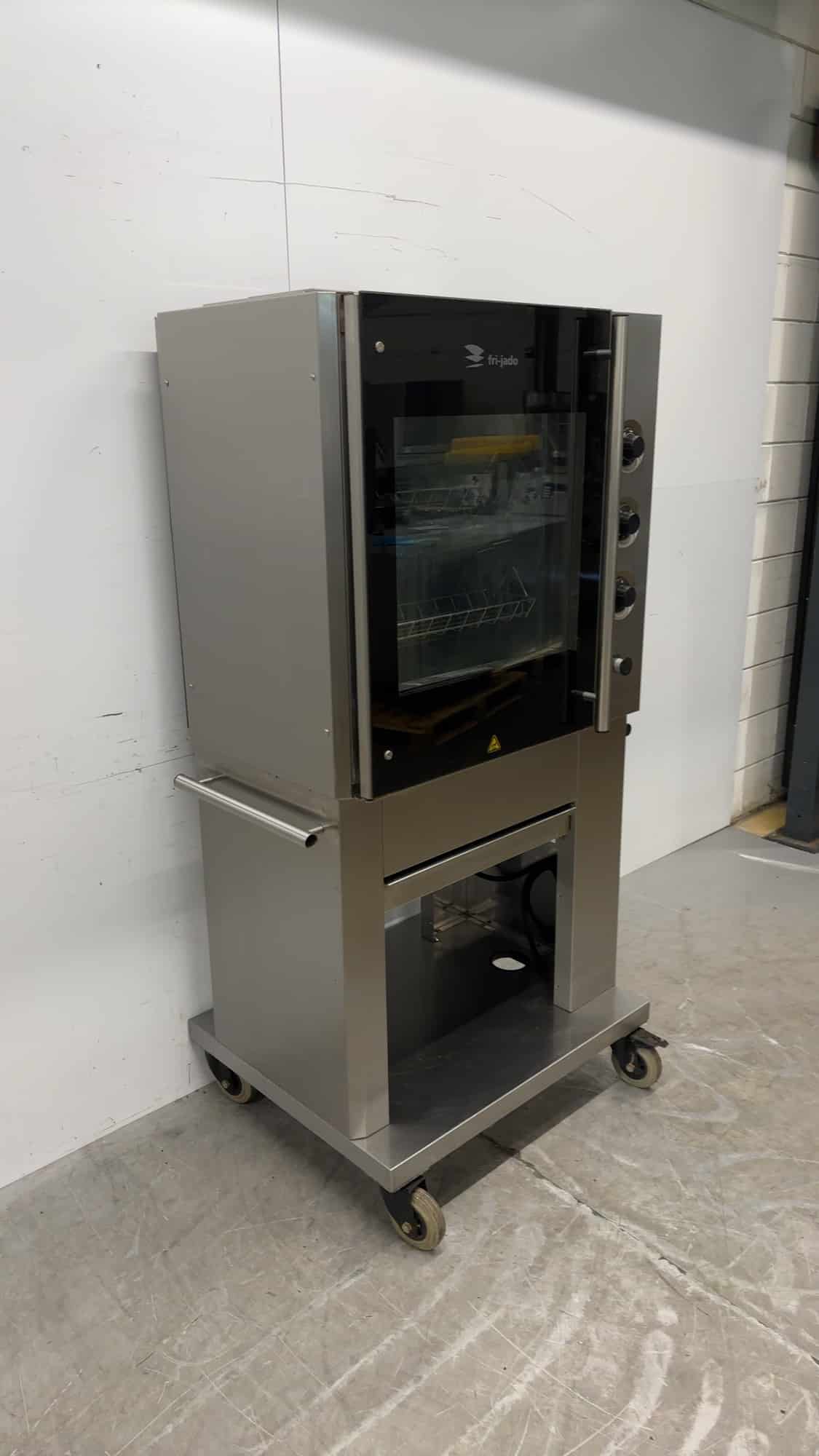 Stainless Steel Fri-jado TDR-5-M Chicken Grill (holds approx. 15 chickens), 400V, Food Service
