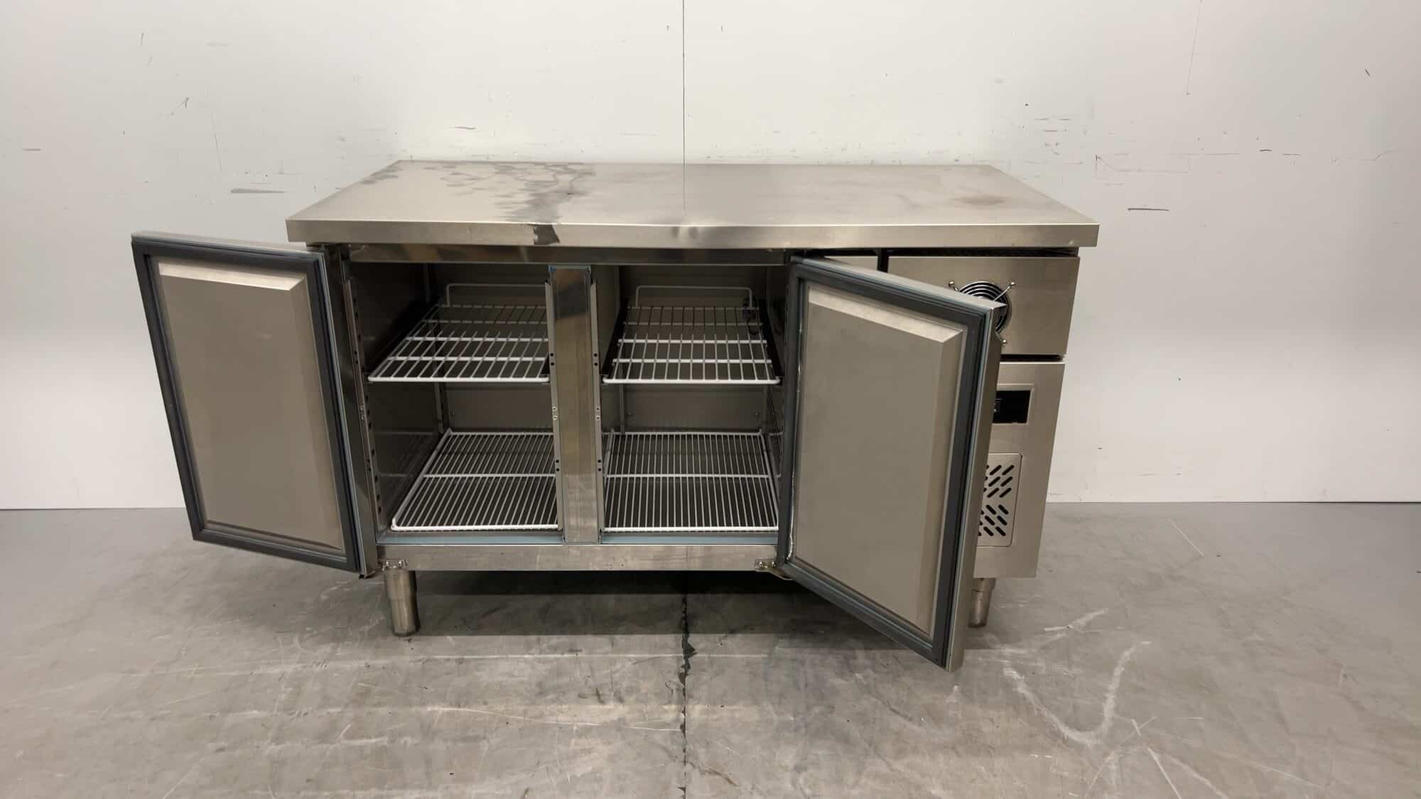 RVS Maxxfrost MVWB-2D Koelwerkbank 216 liter 136 x 70 x 89 cm 230V Horeca