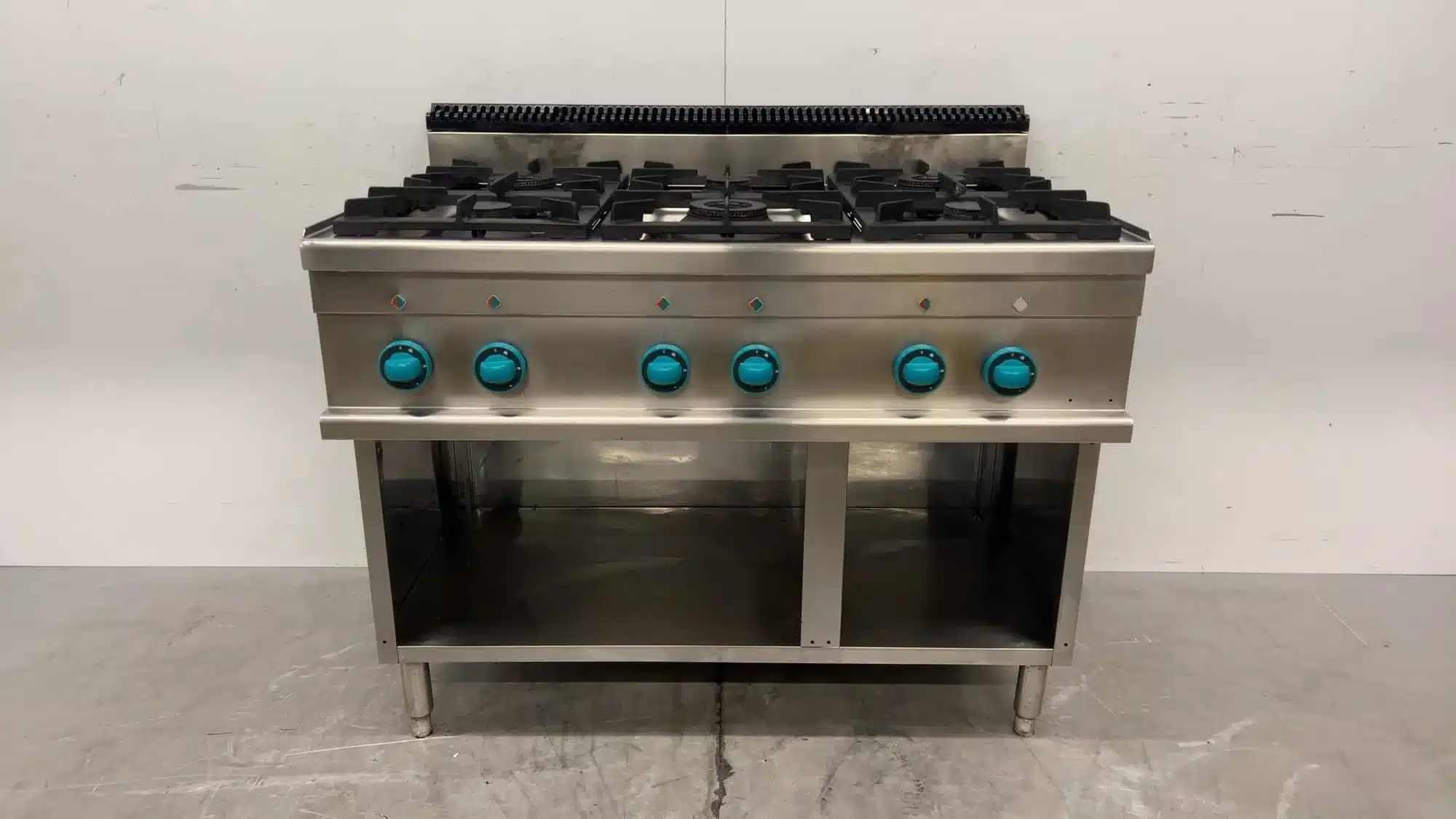 RVS MBM 6-pits Gasfornuis 33 kW 110 x 71.5 x 86 cm GAS Horeca