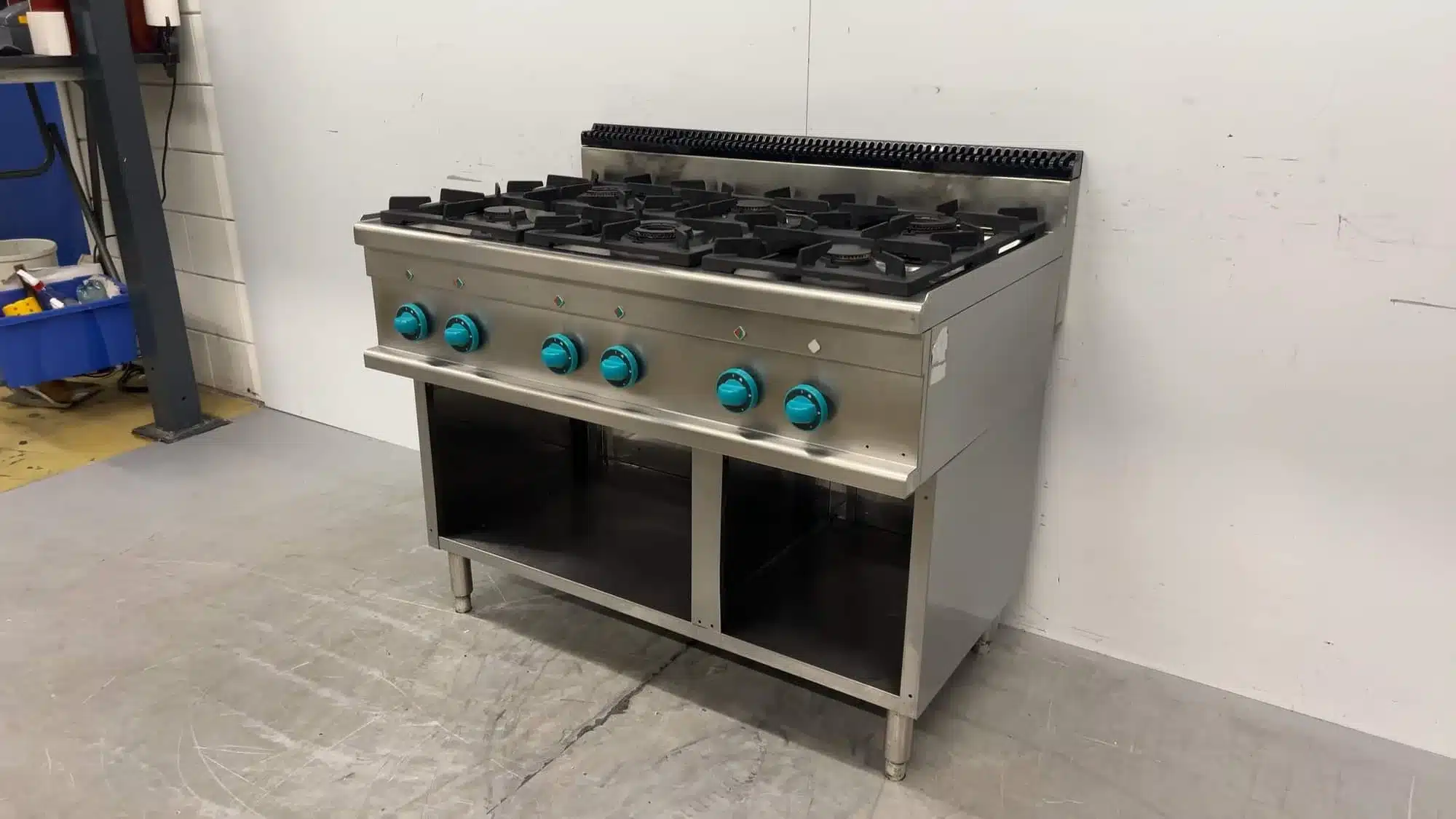 RVS MBM 6-pits Gasfornuis 33 kW 110 x 71.5 x 86 cm GAS Horeca