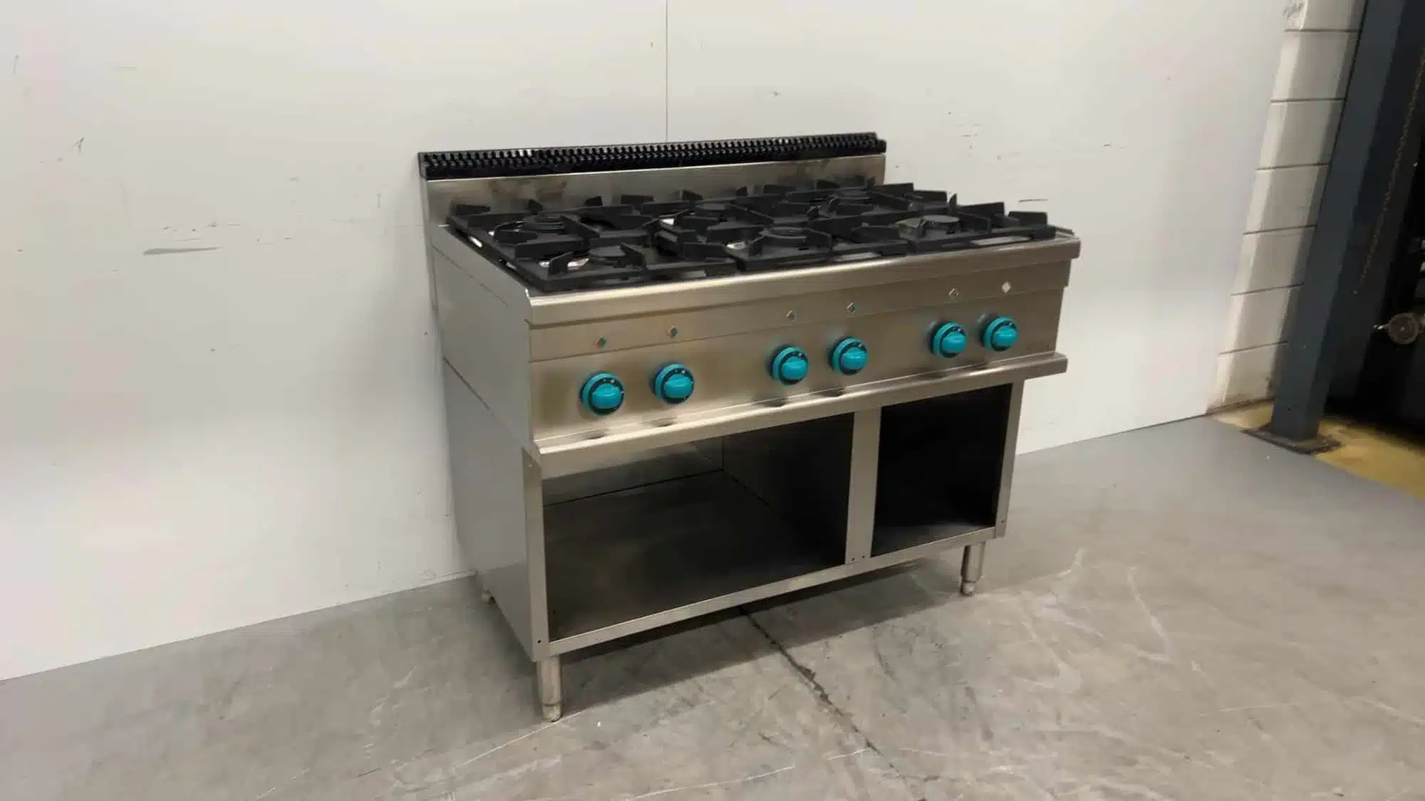 RVS MBM 6-pits Gasfornuis 33 kW 110 x 71.5 x 86 cm GAS Horeca