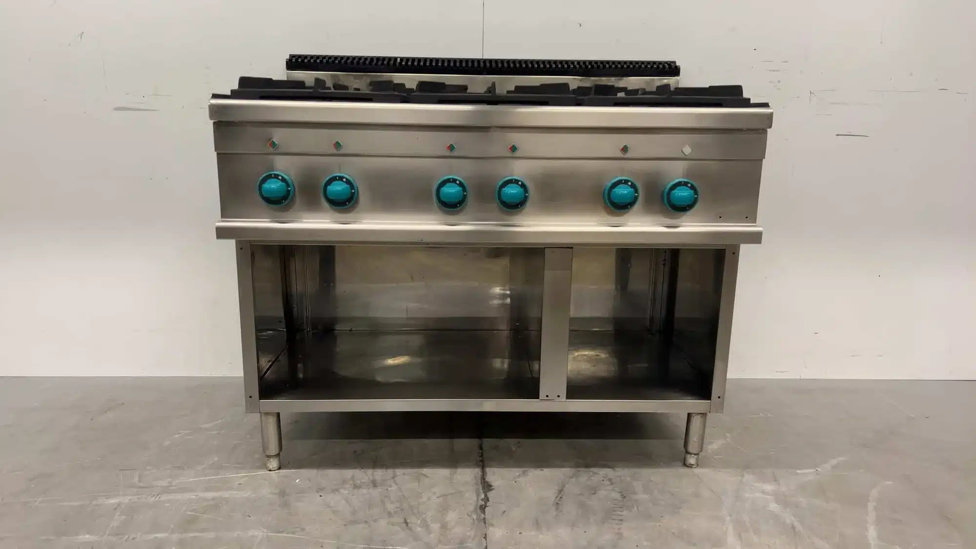 RVS MBM 6-pits Gasfornuis 33 kW 110 x 71.5 x 86 cm GAS Horeca