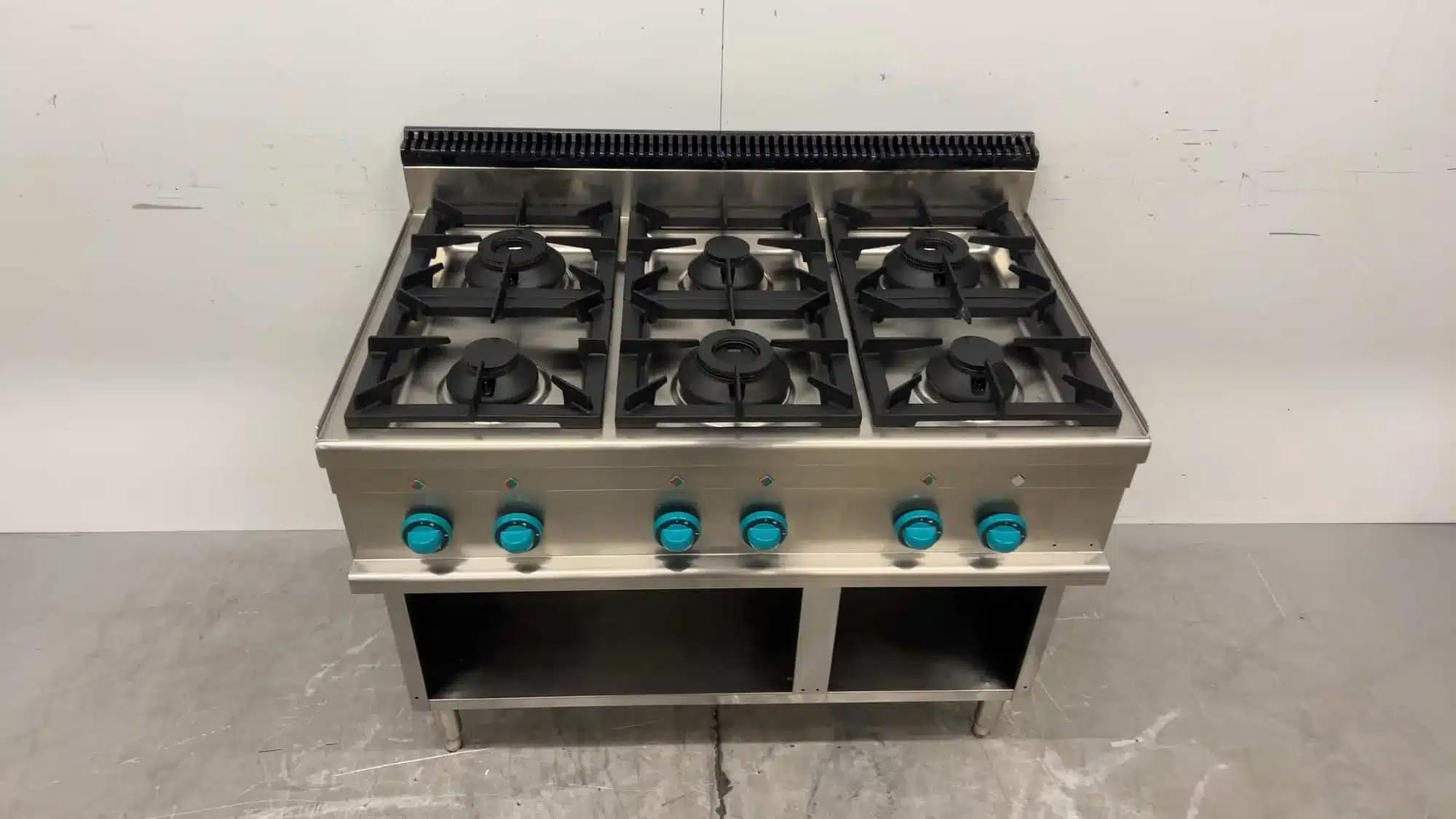 RVS MBM 6-pits Gasfornuis 33 kW 110 x 71.5 x 86 cm GAS Horeca